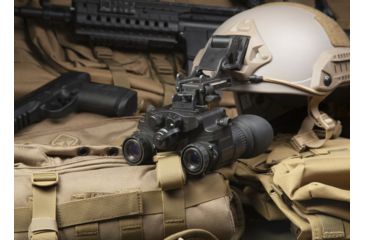 Image of AGM Global Vision NVG50 1/3x19mm Dual Tube Night Vision Goggle/Binocular 51 degree FOV Gen 2+, F/1.26, Level 1, Black, 12NV5122453011