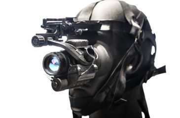 Image of AGM Global Vision PVS-14 OMEGA Multi-Purpose Night Vision Monocular, Mil-Spec, Gen 2+ White Phosphor, Photonis IIT, /w Manual Gain, Black 11PO4122454011