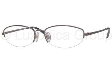 Image of AK Anne Klein AK9063 Eyeglasses with Non-Rx Lenses 453-5016 - Dark Brown 