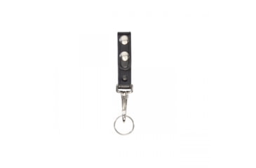 Image of Aker Leather Model 561 Key Strap Holder, Plain, Black, A561-BP