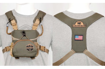 Image of Alaska Guide Creations Hybrid Gel L Binocular Harness, Ranger Green, HYB-L-RG