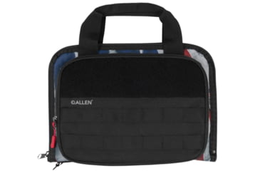 Image of Allen Victory Taper Pistol Case, 2 Handguns, Red/White/Blue, 1122