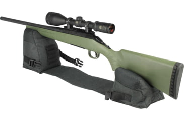 Image of Allen Eliminator Front/Rear Range Bag Combo w/Connected Style Front and Rear, Gray, Polyester, 18415