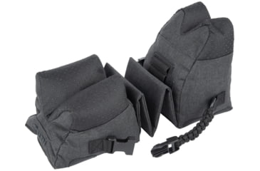 Image of Allen Eliminator Front/Rear Range Bag Combo w/Connected Style Front and Rear, Gray, Polyester, 18415