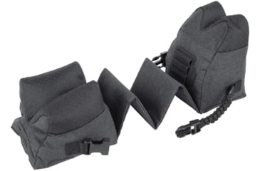 Image of Allen Eliminator Front/Rear Range Bag Combo w/Connected Style Front and Rear, Gray, Polyester, 18415