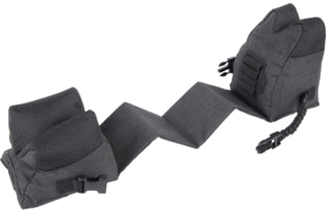 Image of Allen Eliminator Front/Rear Range Bag Combo w/Connected Style Front and Rear, Gray, Polyester, 18415