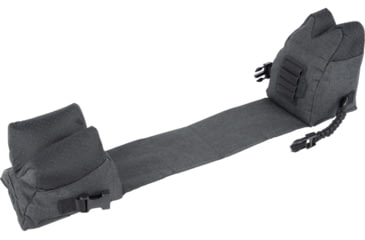 Image of Allen Eliminator Front/Rear Range Bag Combo w/Connected Style Front and Rear, Gray, Polyester, 18415
