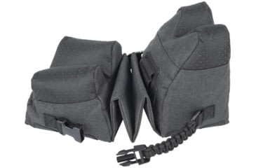 Image of Allen Eliminator Front/Rear Range Bag Combo w/Connected Style Front and Rear, Gray, Polyester, 18415