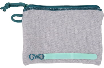 Image of Allen Girls With Guns Lockable Handgun Storage Pouch, Compact, 5-Inch to 7-Inch Handguns, Gray/Blue, 9073