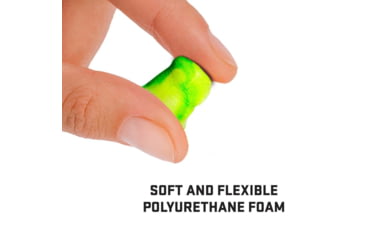 Image of Allen ULTRX Tapered Foam Ear Plugs, Yellow/Lime Green, 25 Pair, NRR 32dB, 4116