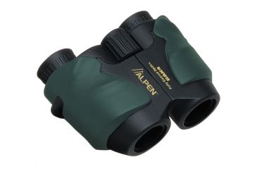 Image of Alpen Pro Compact 8x25 Porro Prism Rubber Armored Binoculars, Green w/Strap 267