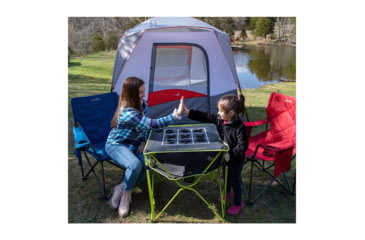 Image of ALPS Mountaineering Eclipse Table Tic-Tac-Toe, Charcoal/Citrus, One Size, 8369857