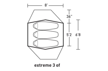 Image of ALPS Mountaineering Extreme 3-Person Outfitter, Tan/Green, 5332618OF