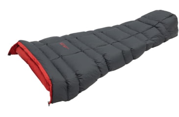 Image of ALPS Mountaineering Pinnacle Lightweight Quilt, Charcoal/Red, 4990444