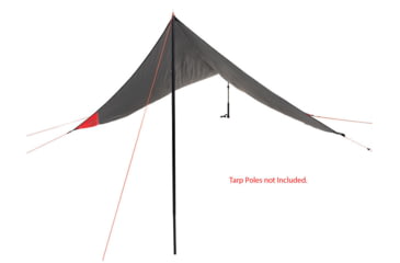 Image of ALPS Mountaineering Ultra-Light Tarp Shelter, Charcoal/Red, 5970018