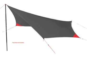Image of ALPS Mountaineering Ultra-Light Tarp Shelter, Charcoal/Red, 5970018