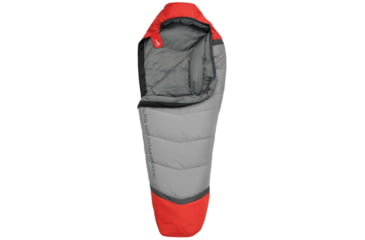 Image of ALPS Mountaineering Zenith +30 Degrees Sleeping Bag, Long, Gray/Red, 4302642