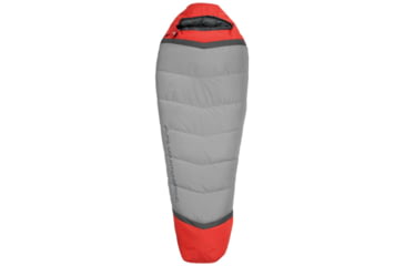Image of ALPS Mountaineering Zenith +30 Degrees Sleeping Bag, Long, Gray/Red, 4302642