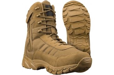 Image of Mens Vengeance SR 8in Side-Zip Leather Boot,Size 15,Coyote