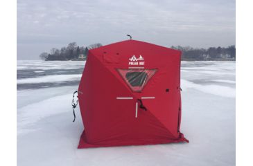 Image of Altan Polar Fishing Hut, 4-Person, 600D, Red/Black, 91 x 91 x 80 in, PH-HUT-04