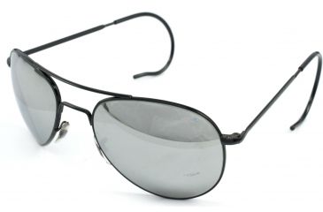 Image of AO II 8-Base Sunglasses, Black, Comfort Cable, Gray Poly Lens, 58mm, Large B-CCP-CC-58
