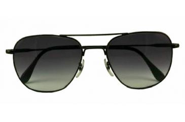 Image of American Optical Original Pilot LE Sunglasses w/ Black Frame and Polycarbonate Gradient Grey Lens BGRGRY-WS140-20-52-42