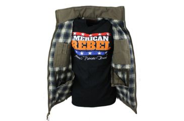 Image of American Rebel Cartwright Vest - Mens, Olive Green, Large, CJ-2001-BK-VT-277-LG