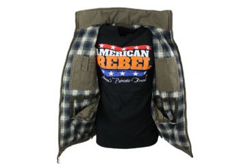 Image of American Rebel Cartwright Vest - Mens, Olive Green, Large, CJ-2001-BK-VT-277-LG