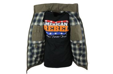 Image of American Rebel Cartwright Vest - Mens, Olive Green, Large, CJ-2001-BK-VT-277-LG