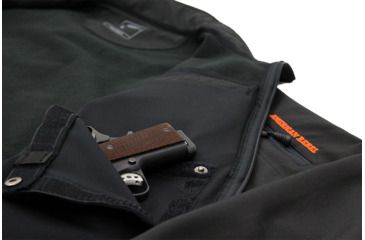 Image of American Rebel Lightweight Freedom Concealed Carry Jacket - Mens, Black/Orange, Extra Large, MJ-2003-BK-OR-251-XL