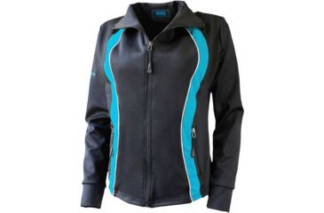 Image of American Rebel Lightweight Freedom Concealed Carry Jacket - Womens, Black/Teal, Medium, WJ-2004-BK-TL-233-MD