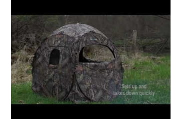 Image of Ameristep Doghouse Run &amp; Gun Spring Steel Ground Blind 55x55x61H, AMEBL1010
