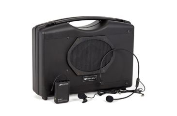 Image of AmpliVox Bluetooth Audio Portable Buddy, Wireless Headset/Lapel, Black, SW222A