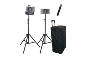 Image of AmpliVox Deluxe Wireless Handheld Half-Mile Hailer Kit, Black, SW637