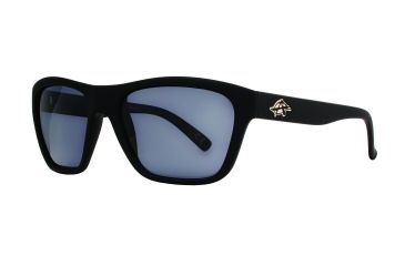 Image of Anarchy Angst Sunglasses, Rubberized black Frame, Smoke - Polarized Lens, Polarized, 10218825.QTM