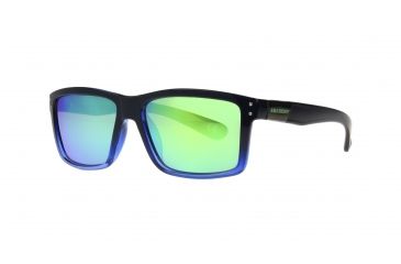 Image of Anarchy Ari Sunglasses, Navy Frame, Smoke with Green Mirror Lens, 10237500.QTM