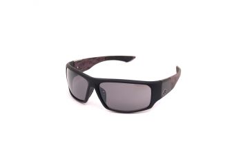 Image of Anarchy Gator Pit Sunglasses, Black rubberized front w black camo temples Frame, Smoke Polarized Lens, Polarized, 10217511.QTM