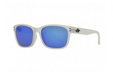Image of Anarchy Vert Sunglasses, Rubberized frosted crystal Frame, Smoke w Blue Mirror Lens, 10217454.QTM