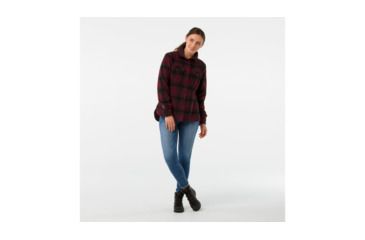 Image of Smartwool Anchor Line Shirt Jacket-Women's, Tibetan Red, Small, SW000346A25-S