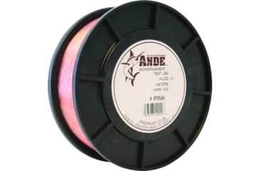 Image of Ande Line Premium Mono Line 1/2lb Spool 60lb 400yd Pink, A12-60P