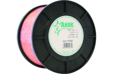Image of Ande Line Premium Mono Line 1lb Spool 60lb 800yd Pink, A1-60P