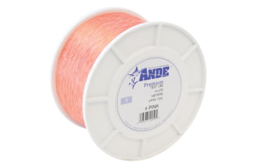 Image of Ande Line Premium Mono Line 1lb Spool 80lb 600yd Pink, A1-80P