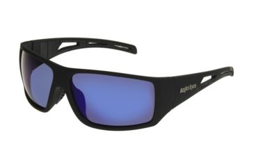 Image of Angler Eyes AE 30 Sunglasses, Rubberized Black Frame, Smoke with Blue Mirror Polarized Lenses, 10242556.FGX