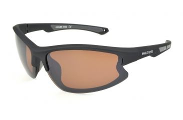 Image of Angler Eyes Barbel Sunglasses, Shiny Grey Frame, Brown Polarized Lens, Polarized, 10222164.FGX