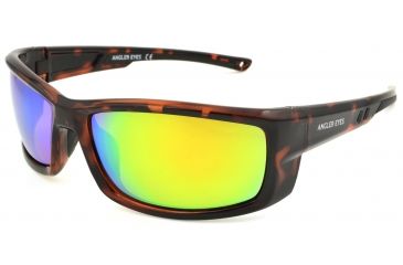 Image of Angler Eyes Bluefish Sunglasses, Demi Frame, Smoke Polarized with Green Mirror Flash Lens, Polarized, 10222163.FGX