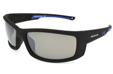 Image of Angler Eyes Bluefish Sunglasses, Matte Black Frame, Smoke Polarized Lens, Polarized, 10222158.FGX