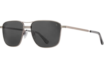 Image of AO Airman Sunglasses - Mens, Pewter, True Color Gray AOLite Nylon Lenses, Pewter / True Color Gray Lens, 56-15-145, AIR256STSMGYN