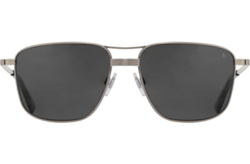 Image of AO Airman Sunglasses - Mens, Pewter, True Color Gray AOLite Nylon Lenses, Pewter / True Color Gray Lens, 56-15-145, AIR256STSMGYN
