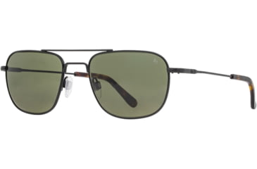 Image of AO Checkmate Sunglasses - Men's, Matte Black Frame, Calobar Green AOLite Nylon Lenses, Polarized, 56-21-145, CHE256STTOGNN-P
