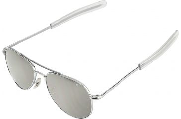 Image of AO Flight Gear General Sunglasses, Bayonet, Silver Frame, Silver Mirror Lens, 58mm, 30660?